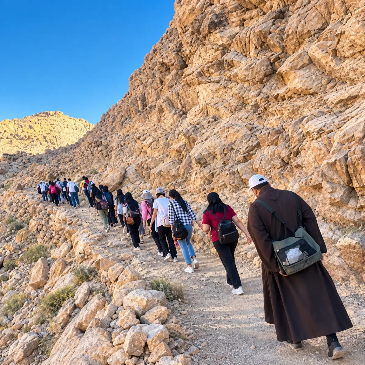 Monte Sinai all'alba e Monastero di Santa Caterina